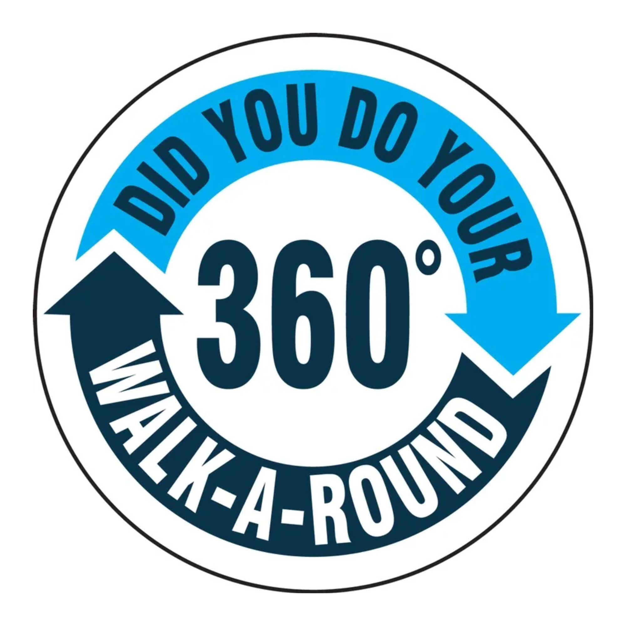 Accuform 360 Walk Around Safety Label from GME Supply